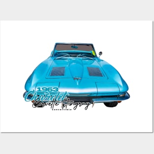 1963 Chevrolet Corvette Stingray Convertible Posters and Art